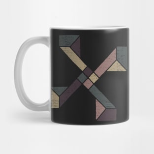 Abstract Geometry with Earth Tones Mug